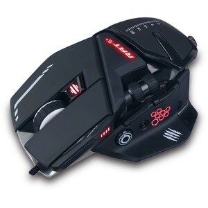 Mad Catz The Authentic R.A.T. 6+ Optical Gaming Mouse - PixArt PMW3360 - Cable - Black - 1 - USB 2.0 - 12000 dpi - 11 Butt