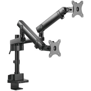 V7 DMPRO2DTA-3N Desk Mount for Monitor - Matte Black - 2 Display(s) Supported - 32" Screen Support - 35.27 lb Load Capacit