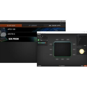 SteelSeries QcK Prism Gaming Mouse Pad - Textured - 8.7 mm x 292.4 mm x 356.7 mm Dimension - Silicon, Rubber - Anti-slip