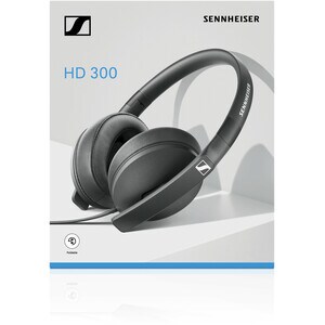 Sennheiser HD 300 Around-Ear Headphones - Stereo - Black - Mini-phone (3.5mm) - Wired - 18 Ohm - 18 Hz 20 kHz - Over-the-h