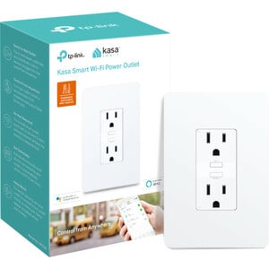 Kasa Smart Wi-Fi Power Outlet - Requires neutral wire and 2.4GHz Wi-Fi connection to work. System requirement is Android 4