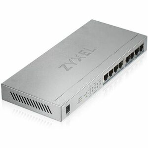 ZYXEL GS1008HP 8 Ports Ethernet Switch - Gigabit Ethernet - 10/100/1000Base-T - 2 Layer Supported - 72 W Power Consumption