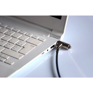 Port Connect Cable Lock For Notebook, Desktop Computer, Monitor - 1.55 m Cable - Keyed Lock - PVC Coated Steel, Nickel Pla