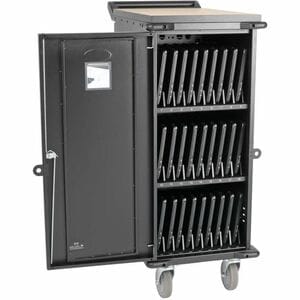 Tripp Lite by Eaton 27-Device AC Charging Cart for Laptops and Chromebooks - 120V, NEMA 5-15P, 10 ft. (3.05 m) Cord, Black