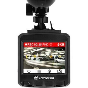 Transcend DrivePro Digital Camcorder - 3.3 cm (1.3") LCD Screen - Full HD - Black - 16:9 - H.264, MOV - USB - microSD, mic
