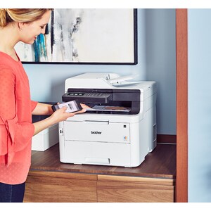 Impresora Láser Multifunción Brother MFC-L3750CDW Inalámbrico - Color - Copiadora/Fax/Impresora/Escáner - 25 ppm Mono/25 p