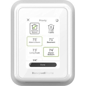 Honeywell Home Home T9 WIFI Smart Thermostat With RoomSmart Sensor - RCHT9610WFSW2003/W - For Room, Cooling System - Alexa