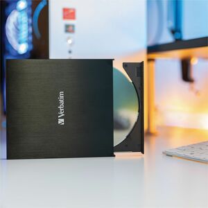 Verbatim Blu-ray Writer - External - BD-R/RE Support/6x BD Write/8x DVD Write - Double-layer Media Supported - USB 3.1 (Ge