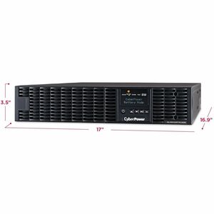 CyberPower OL1000RTXL2UN Smart App Online UPS Systems - 1000VA/900W, 100 - 125 VAC, NEMA 5-15P, 2U, Rack / Tower, Sine Wav