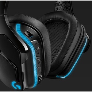 Logitech G G935 Wired/Wireless Over-the-head Stereo Gaming Headset - Black - Binaural - Circumaural - 2000 cm - 39 Ohm - 2