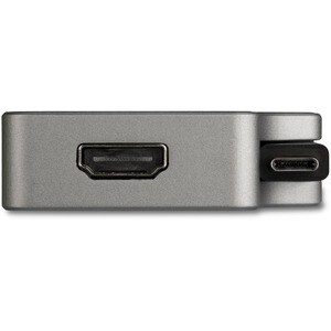 StarTech.com USB C Multiport Video Adapter - 4K 60Hz UHD Portable 5-in-1 USB Type C to HDMI 2.0, mDP, VGA or DVI, PD 3.0, 