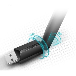 Adattatore Wi-Fi TP-Link Archer T2U Plus - IEEE 802.11ac - Dual Band per Computer portatile - Esterno - USB 2.0 - 600 Mbit