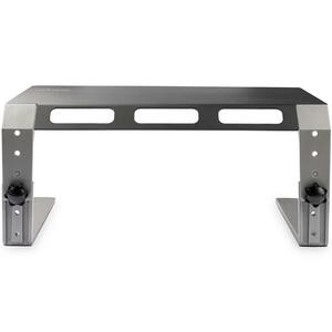 StarTech.com Monitor Riser Stand, For up to 32" (22lb/10kg) Monitor, Monitor Riser, Steel&Aluminum, Monitor Shelf w/ Three