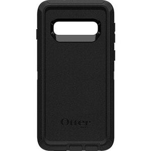 OtterBox Defender Rugged Carrying Case (Holster) Samsung Galaxy S10 Smartphone - Black - Dirt Resistant, Bump Resistant, S