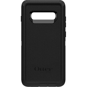 OtterBox Defender Rugged Carrying Case (Holster) Samsung Galaxy S10+ Smartphone - Black - Anti-slip, Dirt Resistant Port, 