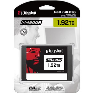 Kingston Enterprise SSD DC500R (Read-Centric) 1.92TB - 0.5 DWPD - 1752 TB TBW - 555 MB/s Maximum Read Transfer Rate - Hot 