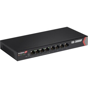 Switch Ethernet Edimax GS-3008P 8 Porte Gestibile - Gigabit Ethernet - 10/100/1000Base-T - 2 Layer supportato - Coppia inc