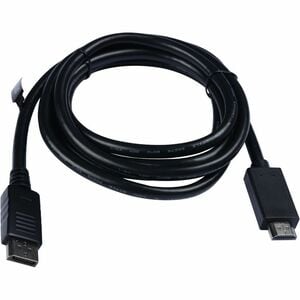 Cable DisplayPort macho a HDMI macho - 2m - V7 V7DP2HD-02M-BLK-1E - para Audio/Video de dispositivos, PC, Monitor, Proyect