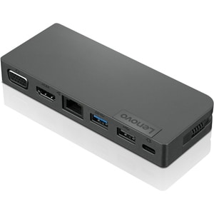 Lenovo USB-Typ C Docking Station für Notebook - 3 x USB-Anschlüsse - 1 x USB 2.0 - USB Typ C - Netzwerk (RJ-45) - HDMI - V