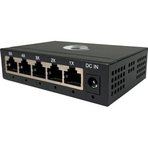 Amer 5 Port 10/100/1000 Mbps Gigabit Ethernet Desktop Metal Switch - 5 Ports - 2 Layer Supported - Twisted Pair - Desktop 