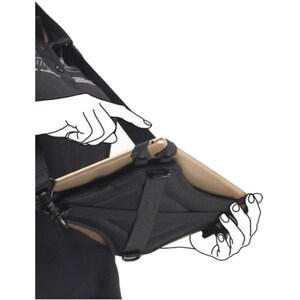 Support pour tablette PC DLH Energy - 160 mm x 200 mm x 15 mm x - Tissu - Noir