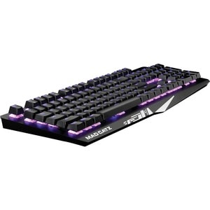 Mad Catz The Authentic S.T.R.I.K.E. 4 Mechanical Gaming Keyboard - Black - Cable Connectivity Multimedia Hot Key(s) - Wind