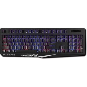 Mad Catz The Authentic S.T.R.I.K.E. 2 Membrane Gaming Keyboard - Black - Cable Connectivity Multimedia Hot Key(s) - Membra