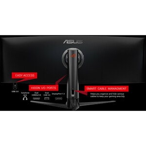 Asus ROG Strix XG49VQ 49" Double Full HD (DFHD) Curved Screen WLED Gaming LCD Monitor - 32:9 - Black - 49" Class - 3840 x 