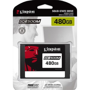 Kingston Enterprise SSD DC500M (Mixed-Use) 480GB - 1.3 DWPD - 1139 TB TBW - 555 MB/s Maximum Read Transfer Rate - 256-bit 