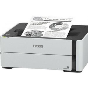 Epson ET-M1180 Desktop Inkjet Printer - Monochrome - 39 ppm Mono - 1200 x 2400 dpi Print - Automatic Duplex Print - 251 Sh
