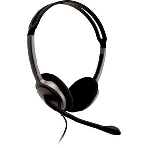 V7 Lightweight Stereo Headset with Microphone - Stereo - Mini-phone (3.5mm) - Wired - 32 Ohm - 20 Hz - 20 kHz - Over-the-h