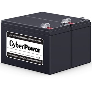 CyberPower RB1290X2 Replacement Battery Cartridge - 2 X 12 V / 9 Ah Sealed Lead-Acid Battery, 18MO Warranty