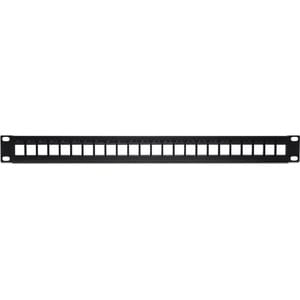 24-Port Blank Keystone 1U Patch Panel