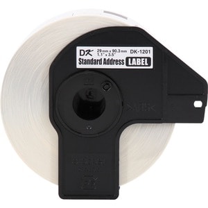 Brother Address Label - White - Paper - 400 / Roll - 1200 Total Label(s)
