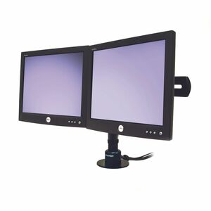 Ergotron 安装底座 用于 书桌 支架, 显示器 - 黑 - 钢