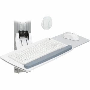 Ergotron Neo-Flex 壁挂式安装座 用于 键盘 - 白 - 2.27 kg 承载量
