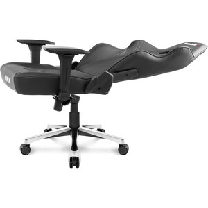 AKRacing Masters Series Max Gaming Chair - For Gaming - Metal, PU Leather, Foam, Aluminum - Black