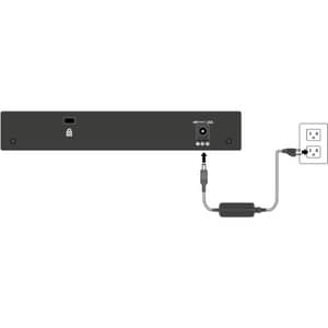 Netgear 300 GS305v3 5 Ports Ethernet Switch - 2 Layer Supported - Twisted Pair - Desktop, Wall Mountable