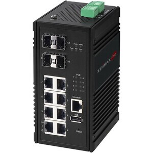 Switch Ethernet Edimax 8 Porte Gestibile - 1000Base-X - 2 Layer supportato - Modular - 4 Slot SFP - Fibra ottica, Coppia i
