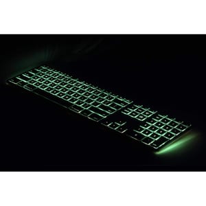 Matias RGB Backlit Wired Aluminum Keyboard for Mac - Silver - Cable Connectivity - USB 2.0 Type A Interface - 104 Key(s) -