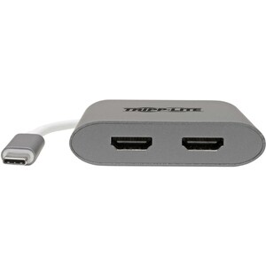Tripp Lite series U444-06N-2H-MST HDMI/USBAudio/Video Adapter - 1 x USB Type C USB 3.1 Thunderbolt 3 Male - 2 x HDMI HDMI 