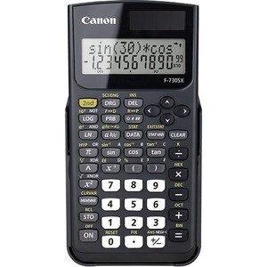 Canon F-730SX Scientific Calculator - 163 Functions - Key Rollover, Dual Power - 2 Digits - Battery/Solar Powered - 1 x LR