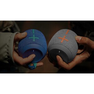 Ultimate Ears WONDER­BOOM 2 Portable Bluetooth Speaker System - Blue - Battery Rechargeable - USB - 1