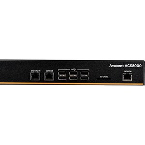 48-PORT ACS8000 CONS. SYSTEM W/ DUAL DC POWER SUP. ANAL. MODEM