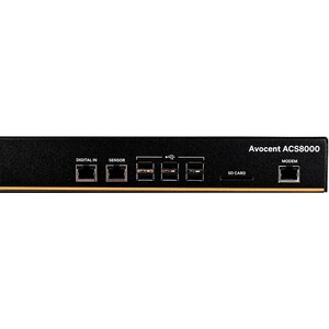 32-PORT ACS8000 CONS. SYSTEM W/ DUAL AC POWER SUP. ANAL. MODEM