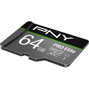PNY PRO Elite 64 GB Class 10/UHS-I (U3) microSDXC - 100 MB/s Lesegeschwindigkeit - 90 MB/s Schreibgeschwindigkeit