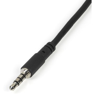 StarTech.com Adaptador de Audífonos con Micrófono Mini-Jack 3,5mm 4 pines a Conectores Separados de Audífonos y de Micrófo