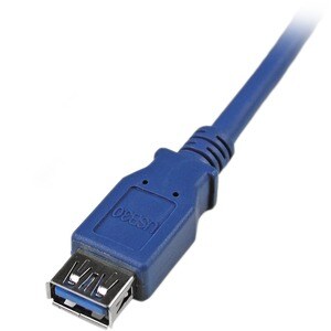 StarTech.com Cable 1,8m de Extensión Alargador USB 3.0 SuperSpeed - Macho a Hembra USB A - Extensor - Azul - Extremo Secun