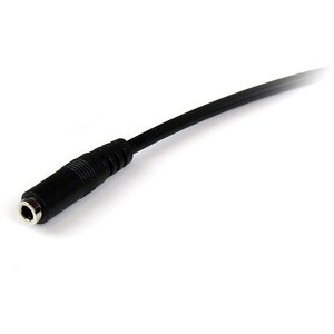 StarTech.com Cable de 2m de Extensión de Audífonos con Micrófono Mini-Jack 3,5mm 4 pines Macho a Hembra - Cable for Auricu