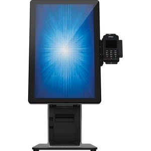 Elo Wallaby Self-Service Countertop Stand - Up to 22" Screen Support - Black, Silver